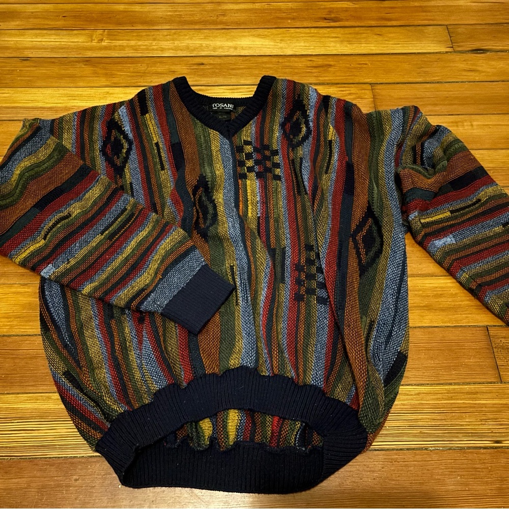 Coogi style pullover sweater